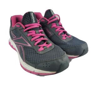 Reebok Womens Fuel Foam Grey Pink Running Sneakers